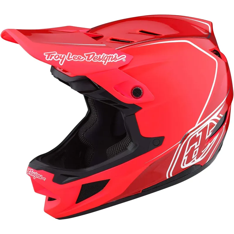 Troy Lee Designs D4 Composite Full Face MTB Helmet Shadow Glo Red